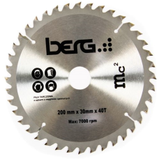 Tarcza pilarska do drewna 200mm, 40T Berg B401500200