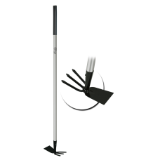 Motyka prosta z widełkami, trzonek metalowy, dł.114cm Dedra 80B071