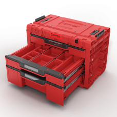 Skrzynka z szufladami Qbrick System PRIME DRAWER 3 TOOLBOX EXPERT RED Ultra HD Custom