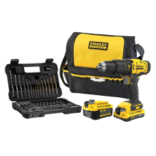 Wiertarko-wkrętarka udarowa Stanley FatMax V20 SFMCD711DMA 1x2,0Ah, 1x4,0Ah