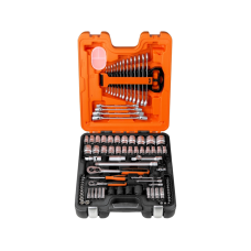 Zestaw nasadek 1/4" i 1/2" + klucze płasko-oczkowe Bahco S87+7