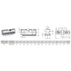 Szczęki podstawowe 200mm Bison S.A. 398535740200