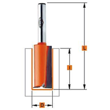 Frez prosty palcowy Fi 8 - 20 Cmt 911.080.11