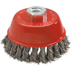 Szczotka druciana doczołowa 80mm x M14, INOX Graphite 57H582