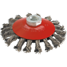 Szczotka druciana tarczowa odgięta 100mm x M14, INOX Graphite 57H589