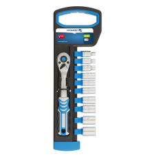 Zestaw kluczy nasadowych 1/4", z grzechotką, 11 elementów Högert HT1R334