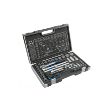 Klucze nasadowe spline 1/4” i 1/2”, zestaw 60 elementów Högert HT1R470