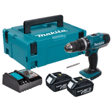 Wiertarko-wkrętarka udarowa Makita DHP453RFJ 2x3.0Ah