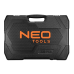 Klucze nasadowe 1/2",  3/8", 1/4", zestaw 220 elementów Neo 10-220