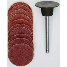 Talerz gumowy, 18 mm, w zestawie tarcze szlifierskie (10 szt,) Proxxon PR28982