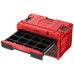 Zestaw szuflad na platformie kołowej Qbrick System ONE 2.0 WORKSHOP DRAWERS SET nr 5 RED Ultra HD Custom