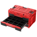 Zestaw szuflad na platformie kołowej Qbrick System ONE 2.0 WORKSHOP DRAWERS SET nr 5 RED Ultra HD Custom