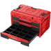 Zestaw szuflad na platformie kołowej Qbrick System ONE 2.0 WORKSHOP DRAWERS SET nr 5 RED Ultra HD Custom