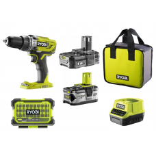 Wiertarko-wkrętarka Ryobi ONE+ R18DD3-2415BSA31 1x1,5Ah, 1x4,0Ah