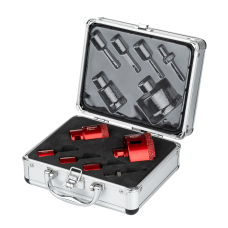 Komplet otwornic diamentowych do gresu 6-68mm M14, 9 elementów Smart365 SM-25-SET9