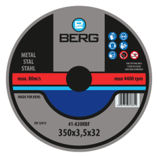 Tarcza do cięcia metalu 41 350x3.5x32mm Berg B409035000