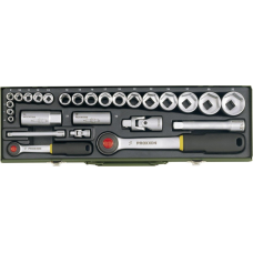 Klucze nasadowe 1/2", 1/4'', zestaw 27 elementów Proxxon PR23020