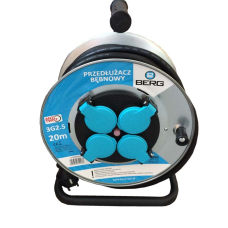 Przedłużacz bębnowy H07RN-F 3x2.5mm 20m Metal 4GN AntiTwist Berg B120000015