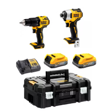 Zestaw elektronarzędzi 18V DeWalt XR DCK2062E2T 2x1.7Ah