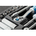 Klucze nasadowe 1/4”, zestaw 63 elementów Högert HT1R486