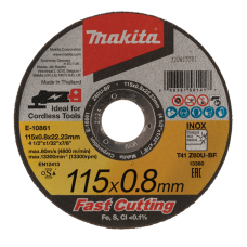 Tarcza tnąca Inox 115x0,8x22mm extra cienka Makita E-10861