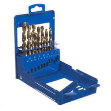 Zestaw wierteł do metalu w powłoce tytanowej HSS-G TiN wg DIN338 19 sztuk Makita P-61385