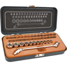 Klucze nasadowe 1/4",  zestaw 41 elementów Neo 08-603