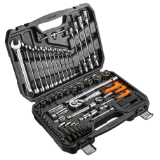 Klucze nasadowe 1/4", 1/2", zestaw 77 elementów Neo 08-915
