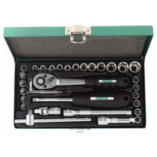 Klucze nasadowe 1/4", zestaw 33 elementów Honiton H1133