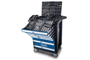 Wózek narzędziowy z wyposażeniem, 71 szt. Scheppach TW1100