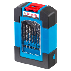 Zestaw wierteł do metalu HSS 19szt. Schmith SQWM-01