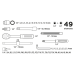 Klucze nasadowe 49szt. Top Tools 38D570