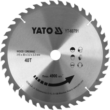 Tarcza widiowa do drewna 315x30mm Yato YT-60791