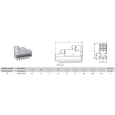 Szczęki jednolite twarde zewnętrzne 315mm Bison S.A. 411255/2012
