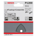 5-częściowy zestaw papierów ściernych 93 mm, 1200 Bosch 2608605200