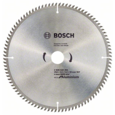 Piła zębata do cięcia aluminium 254x30mm Z80 Bosch ECO Alu