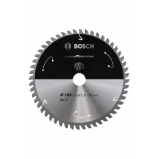 Piła zębata 160x20mm, 52 Bosch Standard for Aluminium