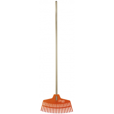 Grabie na trzonku drewnianym, pcv, 134cm, fi 22 Dedra 80C053