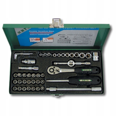 Klucze nasadowe 1/4", zestaw 43 elementów Honiton H1143