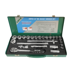 Klucze nasadowe 1/2", zestaw 25 elementów Honiton H4058