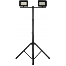 Naświetlacz LED 2x30W z czarnym statywem Schmith SL-S02
