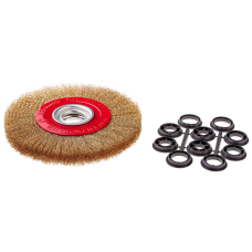 Szczotka tarczowa z otworem 32 drut falowany 250mm Schmith SSZT-10