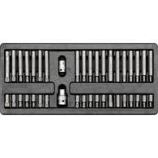 Wkładka do szuflady z zestawem końcówek 40 części Yato YT-5538