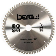 Tarcza pilarska do drewna 250mm, 60T Berg B401500250