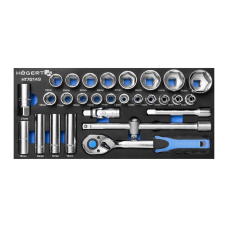 Klucze nasadowe 1/2″, wkładka 28 elementy Högert HT7G149