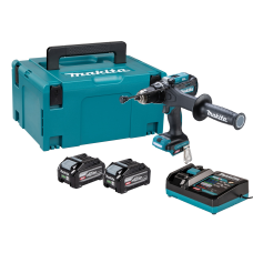 Wiertarko-wkrętarka udarowa Makita XGT HP003GU201 2x4.0Ah
