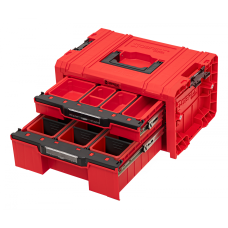Skrzynka z szufladami Qbrick System PRO 2.0 DRAWER 2 TOOLBOX EXPERT RED Ultra HD Custom