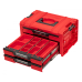 Skrzynka z szufladami Qbrick System PRO 2.0 DRAWER 3 TOOLBOX EXPERT RED Ultra HD Custom