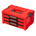 Skrzynka z szufladami Qbrick System PRO 2.0 DRAWER 3 TOOLBOX EXPERT RED Ultra HD Custom