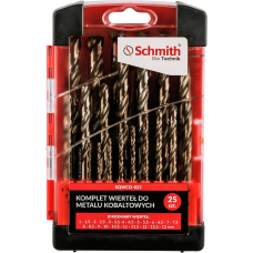 Komplet wierteł do metalu kobaltowych 25 szt. Schmith SQWCO-022
